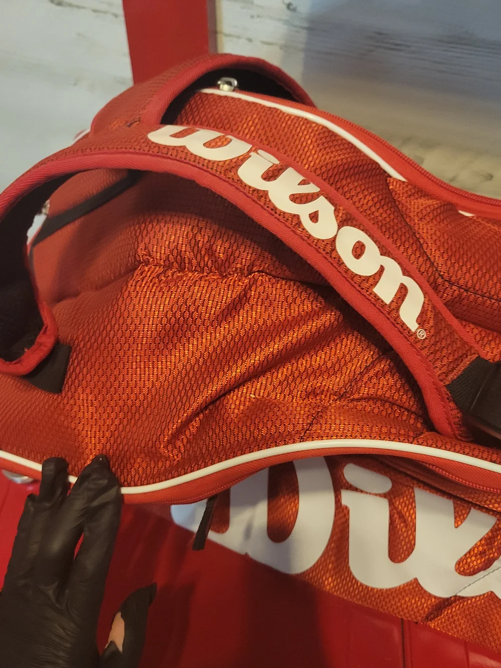 Wilson Roger Federer Signature Red & Black Tennis Raquet Bag